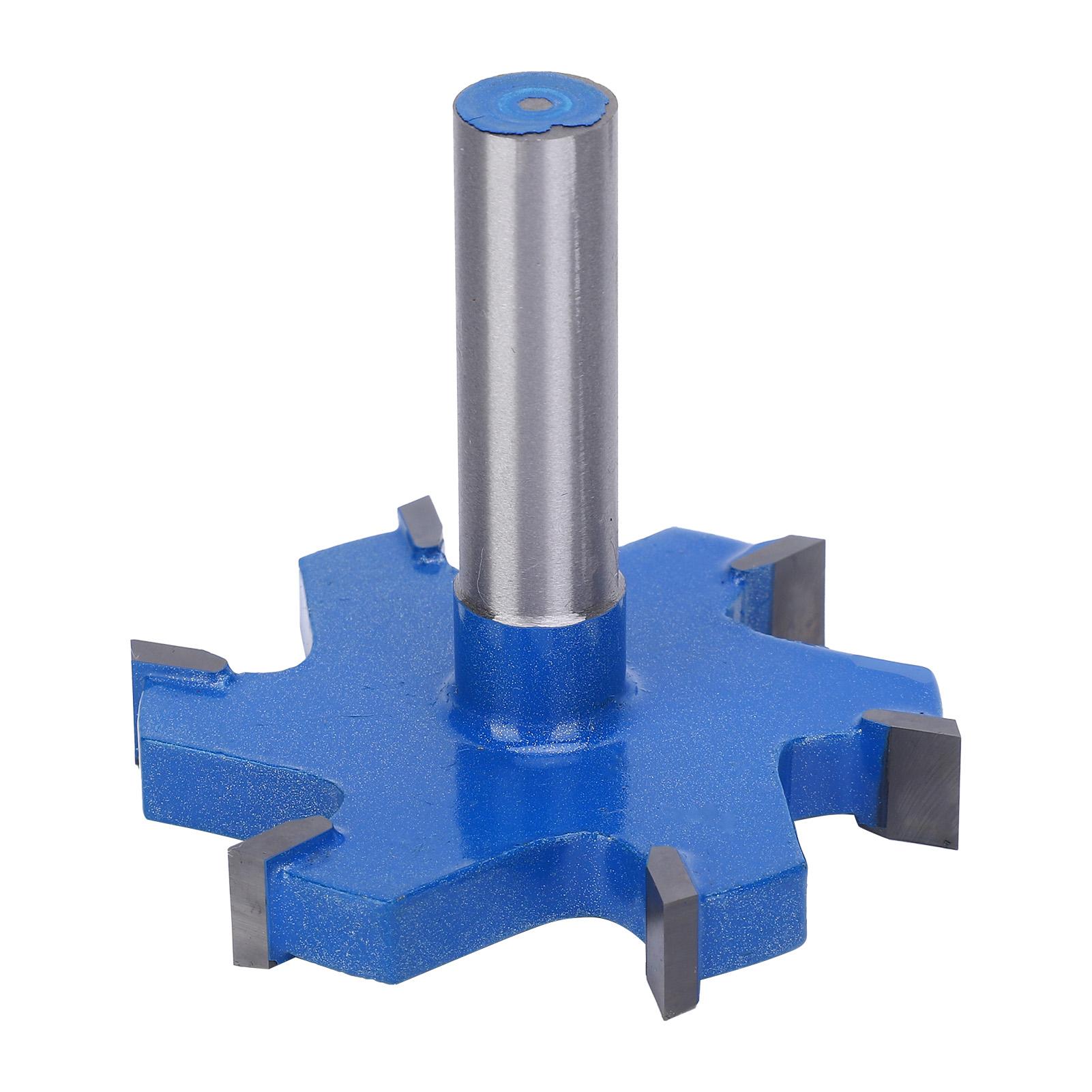 

6-лезвийная фреза для пазов Т-образного типа, хвостовик 12 мм, портативный деревообрабатывающий инструмент 12x65x10 мм