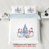 3pcs Merry Christmas Snowman Themed Bedding Set, 1*duvet Cover+2*pillowcase, for Teenagers and Adults Bedroom, Christmas Gift