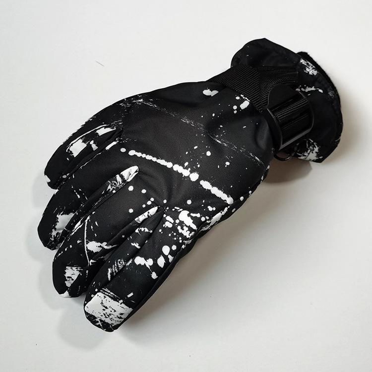 Colorful Winter Ski Gloves for Children (Ages 9-15) - Warm Outdoor Sports Gear