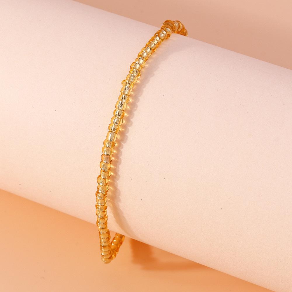 Summer Bohemian Rice Bead Anklet - Fresh European & American Beach Style