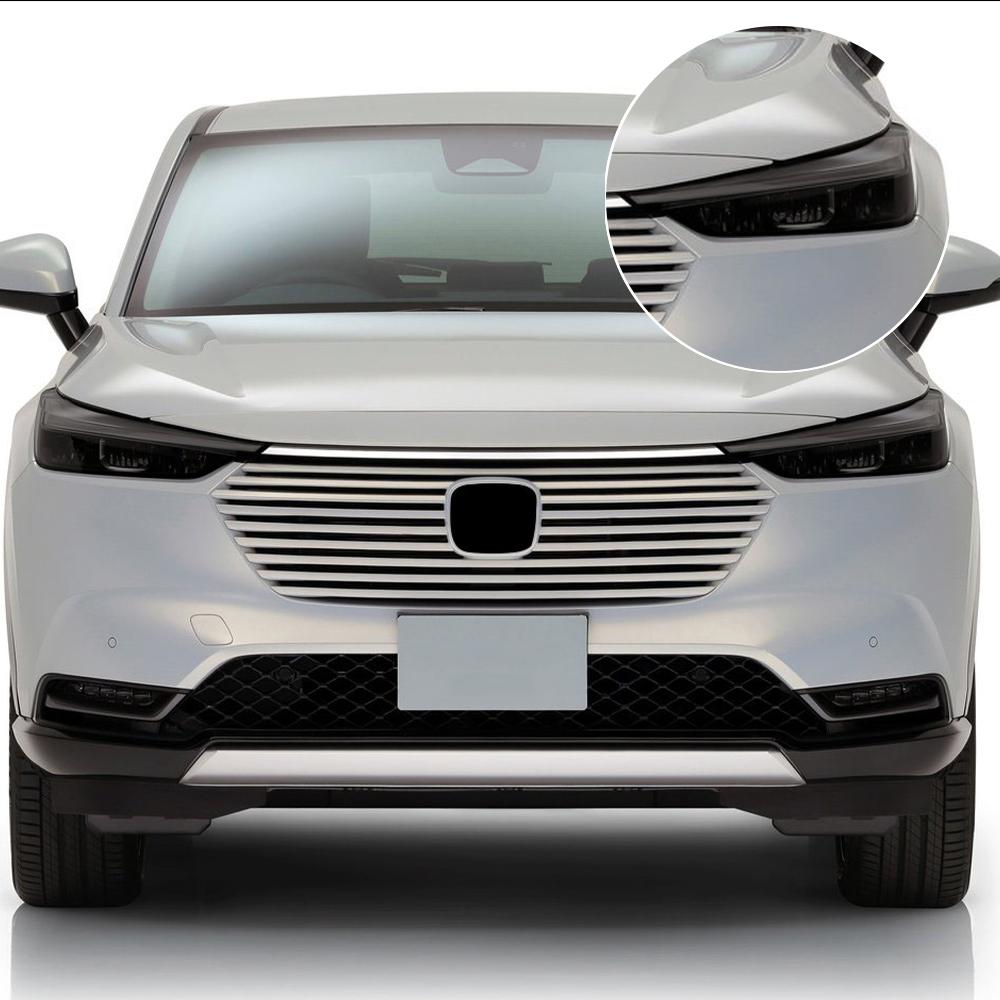 Smoke Black Car Headlight Protective Film for Honda HR-V/Vezel TPU PPF Pre Cut Anti-Scratch Vinyl Wrap Kit High-Gloss Film