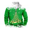 Men's Christmas Stand-up Collar Sweatshirt, Hot-selling Outdoor Casual Top With  Collar