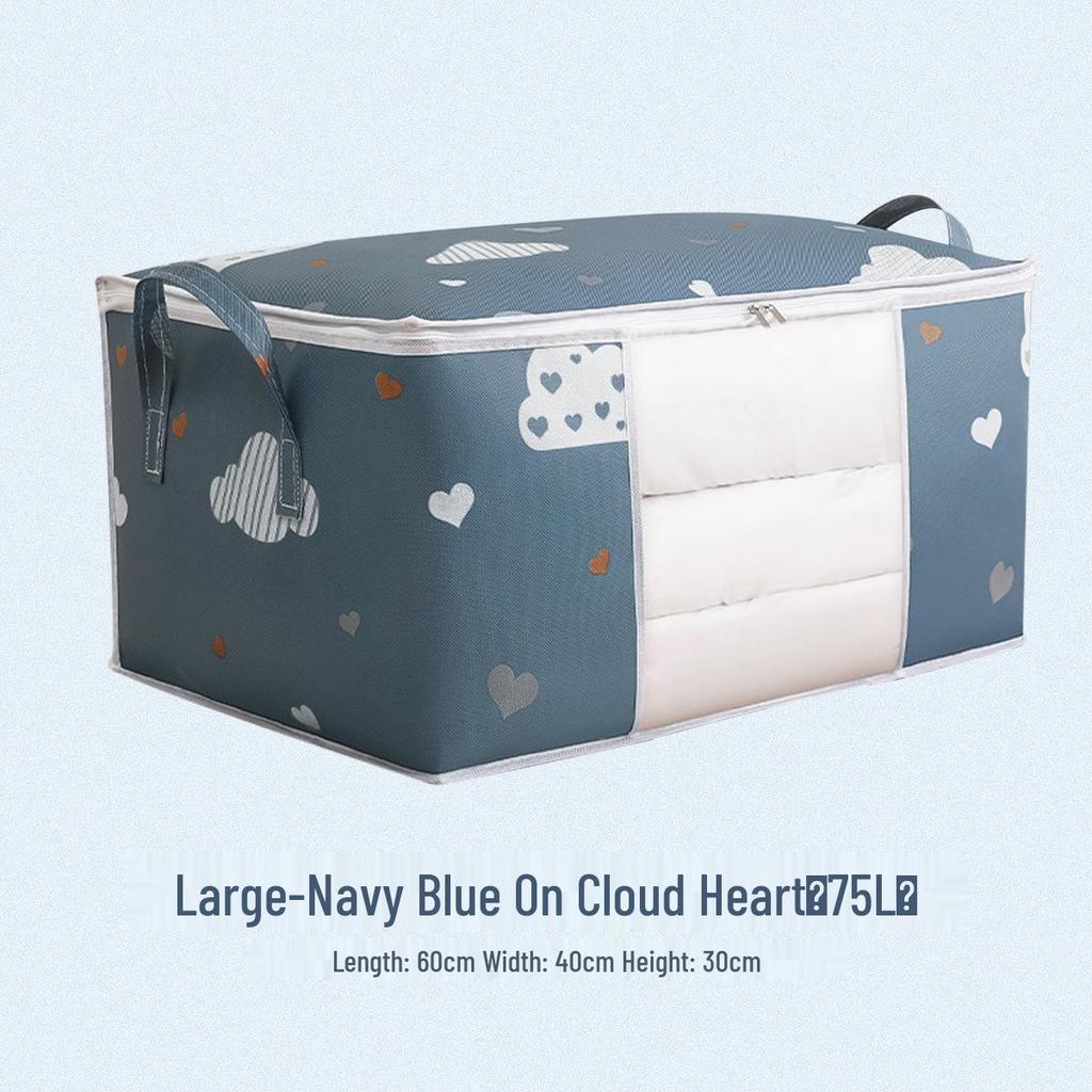 Cloud Heart Dust & Moisture-Proof Foldable Large Capacity Storage Bag for Clothes & Quilts
