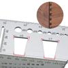 Metal Welltop 3D Mitre AngleMeasuring Tool 45/90° AngleT Ruler Gauge for Three Dimensional Item Measuring Timber Pipes