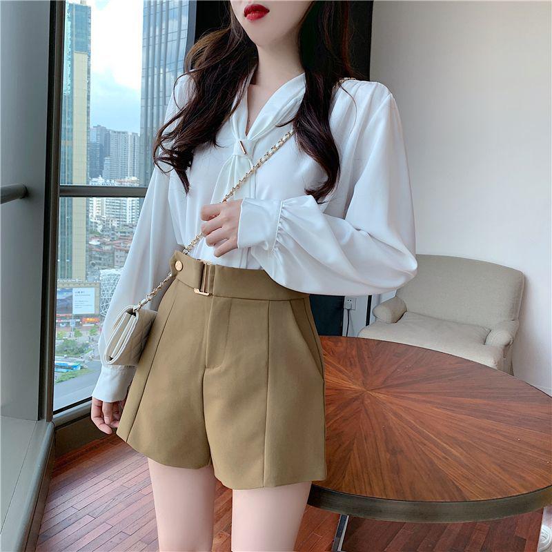 2026 Summer Women's Korean Style Slimming Outerwear Suit: High-Waisted Bootcut Wide-Leg Pants & Versatile Casual Shorts