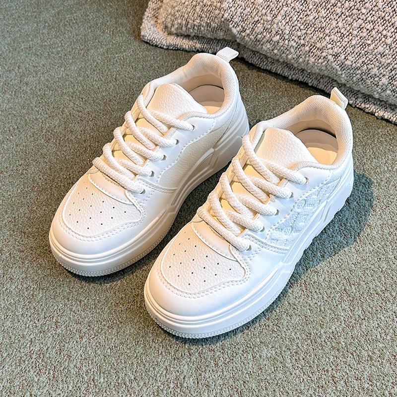 

Весенние женские туфли с пандой на толстой подошве, белые студенческие туфли для девочек, спортивная обувь 36 белый