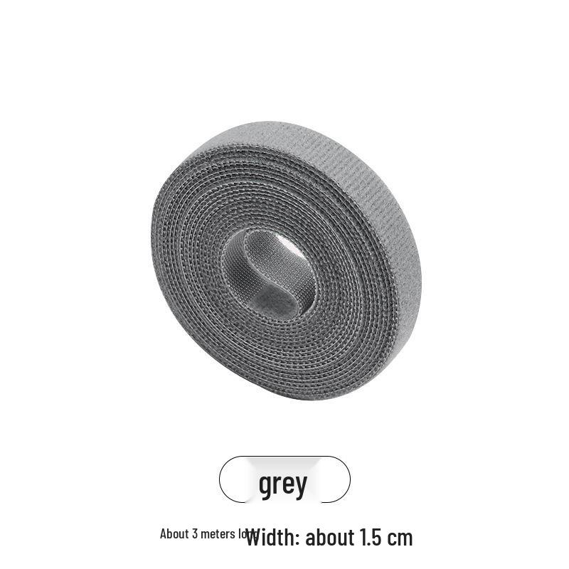 Strong Adhesive Hook and Loop Strap with Tearable Binding Buckle