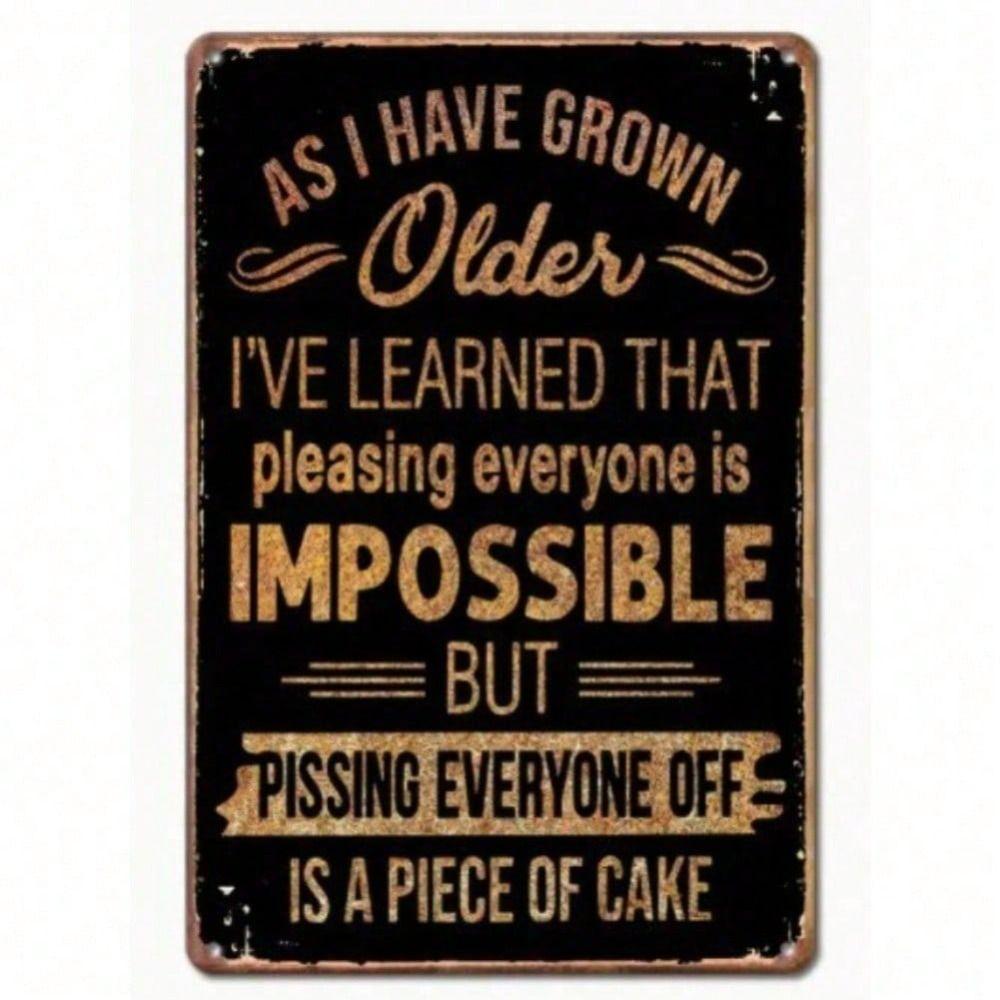 Tin Sign Wall Art Metal Decor 20x30 cm Vintage Home Decoration