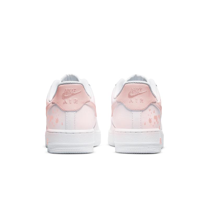 Nike Air Force 1 Slip Resistant Abrasion Resistant Low Top Skateboard Shoes Women's Pink White DD8959-100(Team598-)