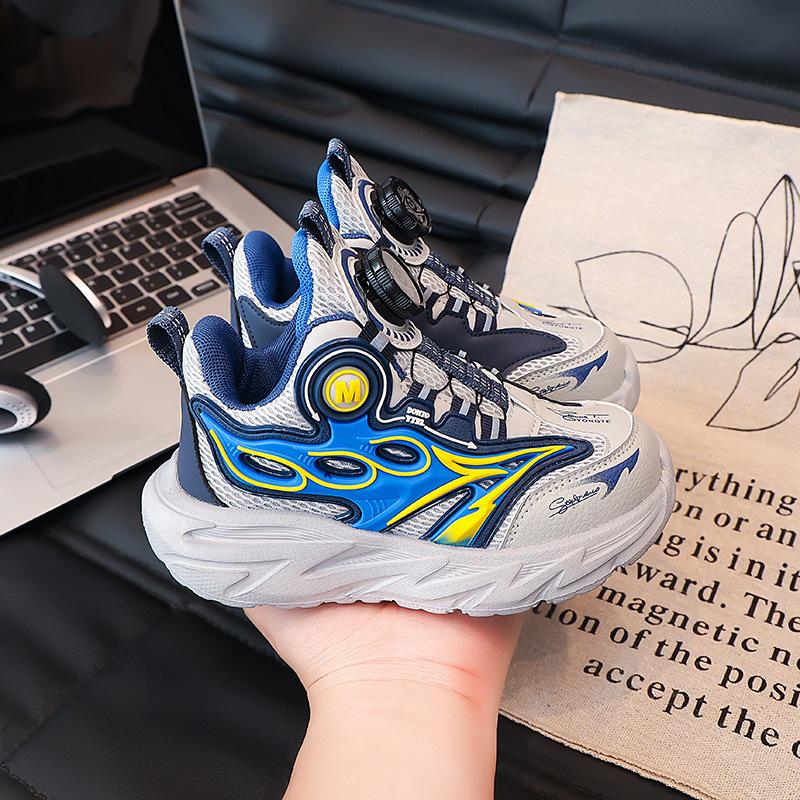 

Boys shoes 2025 new spring and autumn breathable mesh basketball shoes boys children middle and older children non-slip sports shoes 27