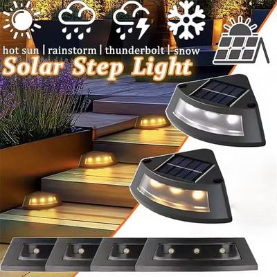 Lumières de terrasse solaires, Lumières de clôture, Lumières d'extérieur pour marches, Lumières solaires étanches pour garde-corps, escaliers, marches, clôture, cour, patio et allée