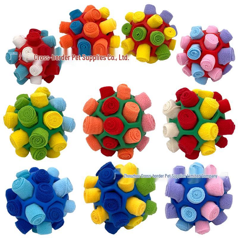 Interactive Dog Puzzle Ball: Sniffing, Teething, Energy-Boosting Olfactory Training Toy