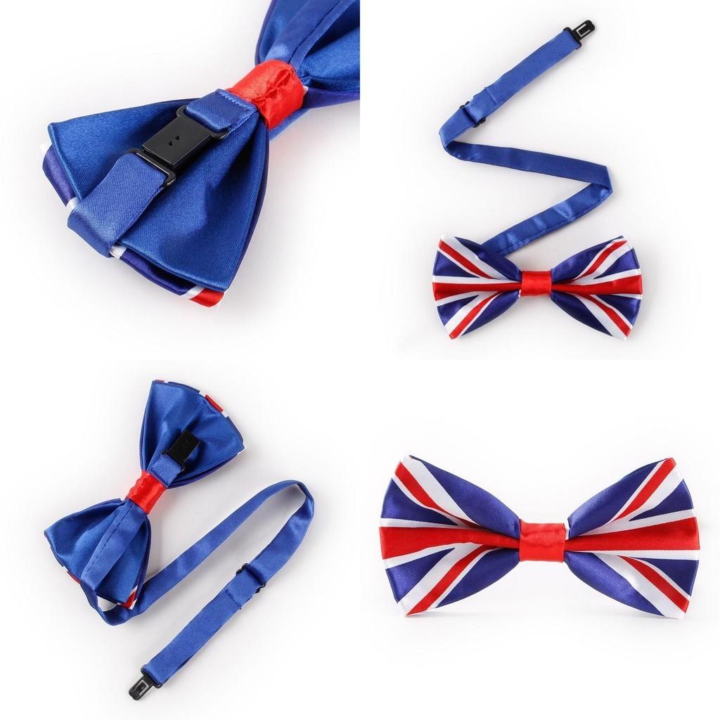 Stilvolle Union Jack USA Flagge Seidenfliege für Kostüme