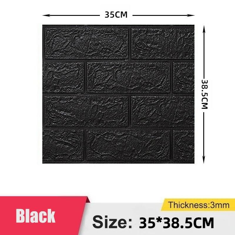1/5/10PCS 35*38.5CM Foam 3d Stereo Wallpaper  Anti-collision Flexible Packaging Decoration Waterproof Wallpaper