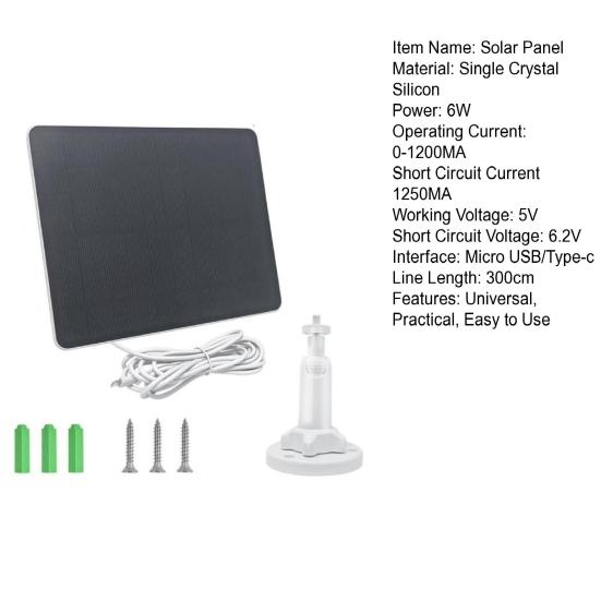 Outdoor Solar Panel Dual Interface Ultra-High Conversion Rate IP65 Waterproof
