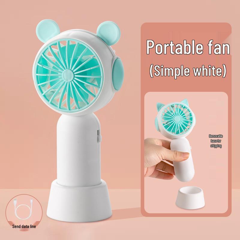 Rechargeable USB Mini Fan: Portable Handheld & Desktop Stand, Ideal Student Gift