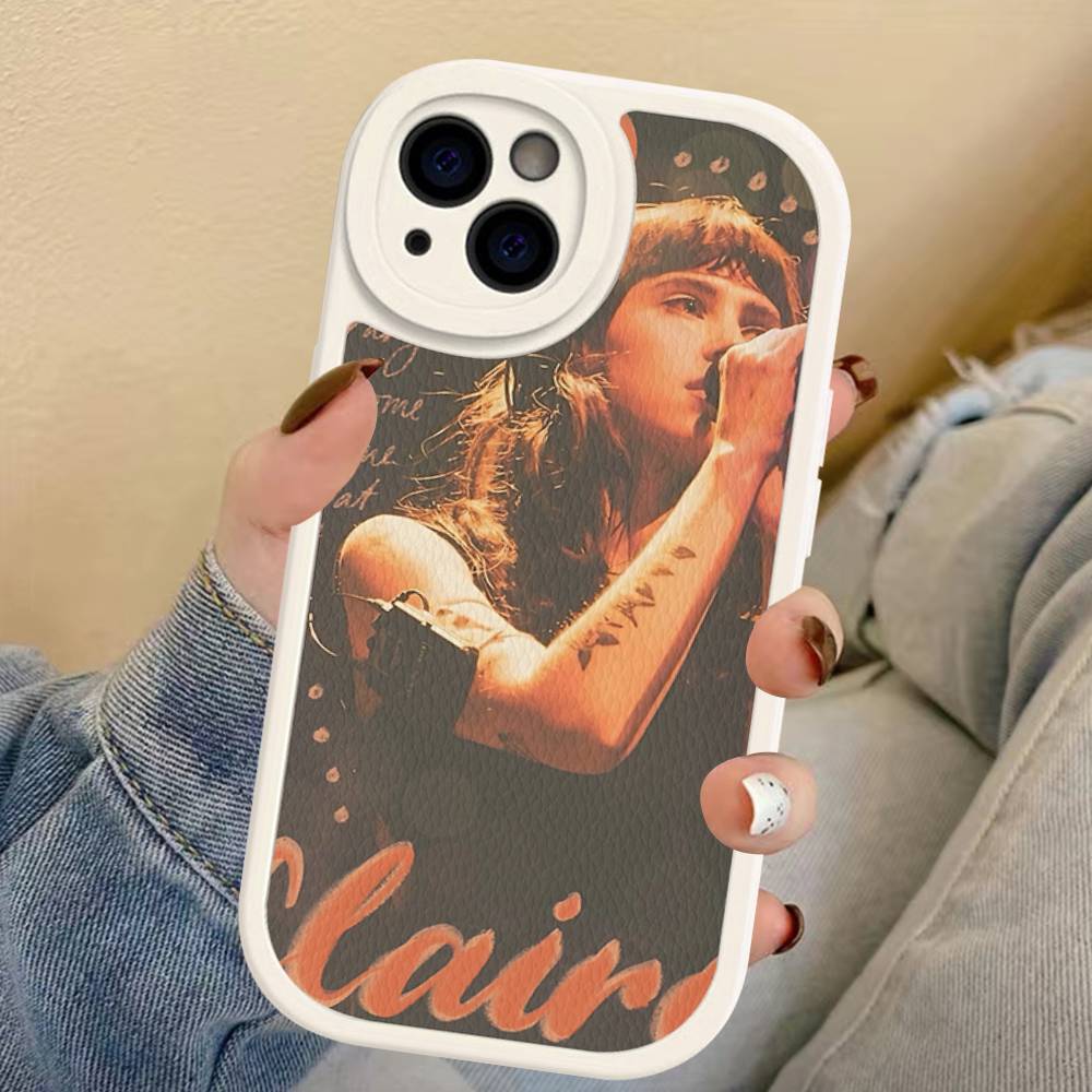 Singer C-Clairo Leder Handyhülle Für Iphone 16 15 14 Plus 13 12 11 Pro Max Hülle