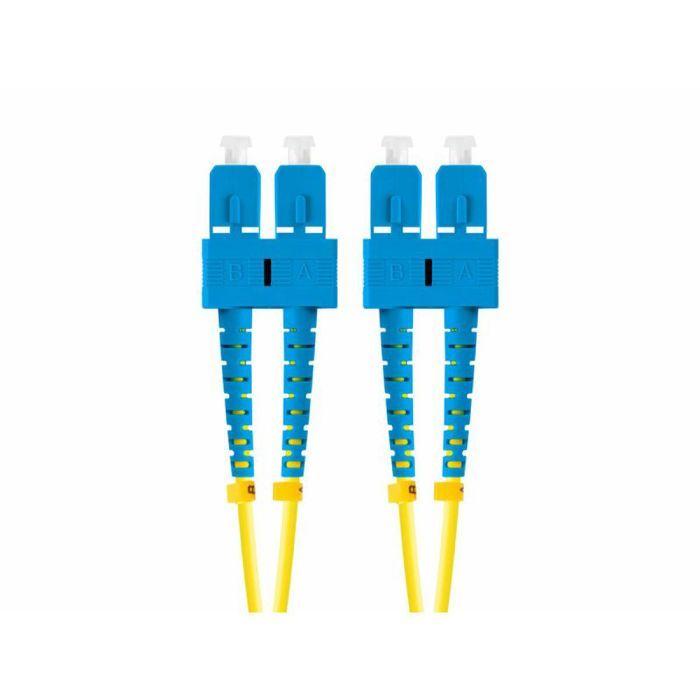 Câble fibre optique - Lanberg - FO-SUSU-SD11-0050-YE - 5m - Duplex - SC/UPC - LSZH Jaune
