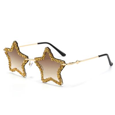 JYL Star Shaped Sunglasses Women Colorful Diamond Party Halloween / 20002