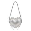 3D Heart Shaped Crossbody Bag, Chic Sweet and Cool Single Shoulder Purse, Trendy Geometric Ladies Handbag