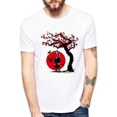 Japan Anime Naruto T-Shirt Cartoon Print Uchiha Kakashi Hatake Naruto T-Shirt Sommer Kurzarm