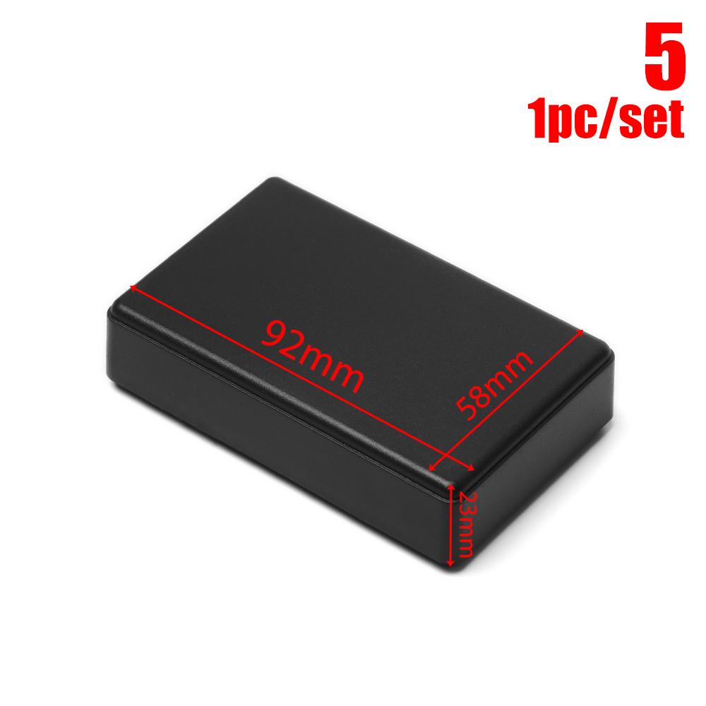 

Waterproof ABS Plastic Project Box Storage Case Housing Instrument Case Black Enclosure Boxes Electronic Supplies High Quality