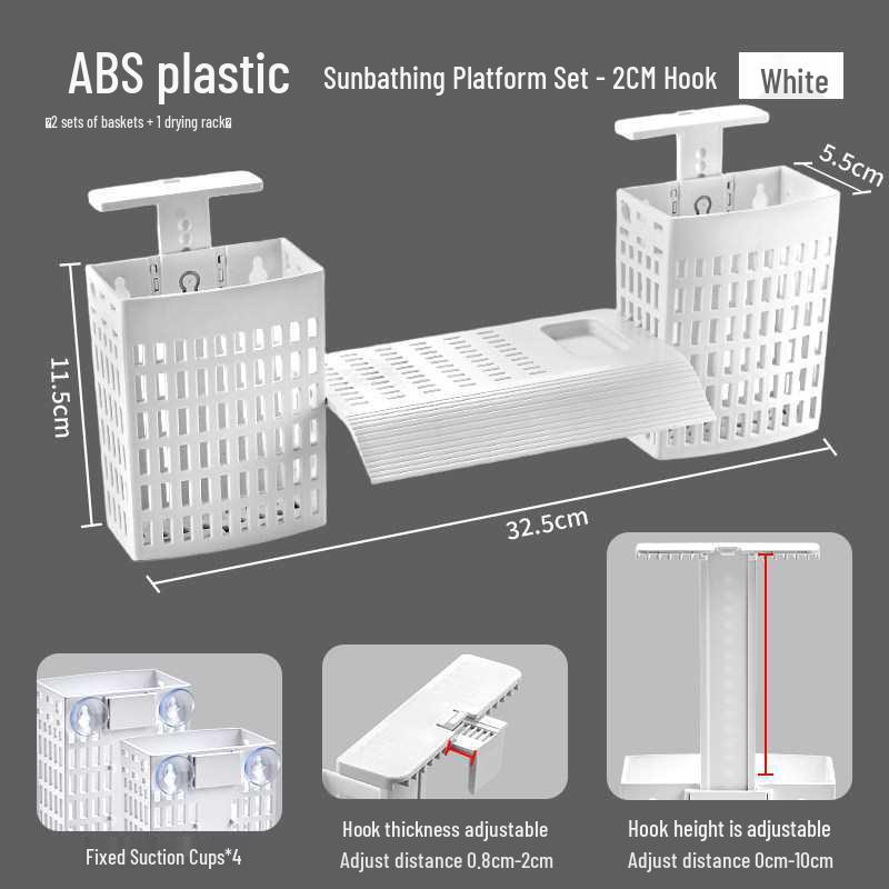 Adjustable Acrylic Hydroponic Basket for Large Fish or Turtle Tanks
