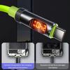 LED Display USB C Fast Charging Cable 100W 240W, USB A To Type C and USB C To USB C Data Sync Cord for Phones Laptops Tablets
