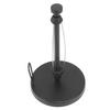 Paper Towel Holder with Damping Effect Stainless Steel Punch Free Single Hand Operable Paper Towel Stand for Home Black