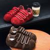 Ugly cute Velcro bread shoes 2025 early autumn new retro platform niche design versatile casual sports shoes