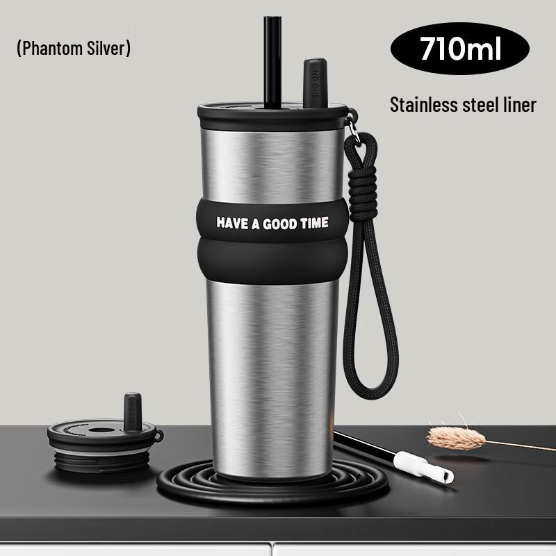 

OLOEY 710ml 316 Stainless Steel Insulated Tumbler with Straw