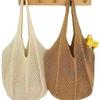 Women's Summer Knitted Multi-Functional Tote - Large Capacity Open Hollow Design