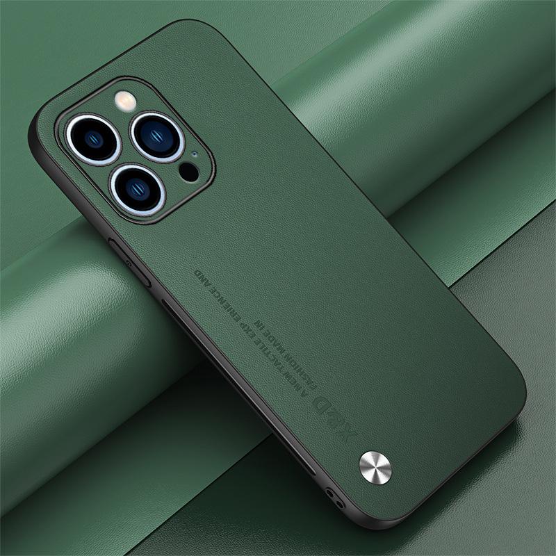 

Applicable To IPhone16 Kunlun Linen Mobile Phone Case Apple 15 ProMax Leather Skin Skin Sense 14 Protection Case XS iphone12promax