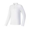 FILA Golf Series Simple Fashionable Versatile Knitted Long Sleeve Polo Shirt Women tops Jade-White A11W515207F-WT