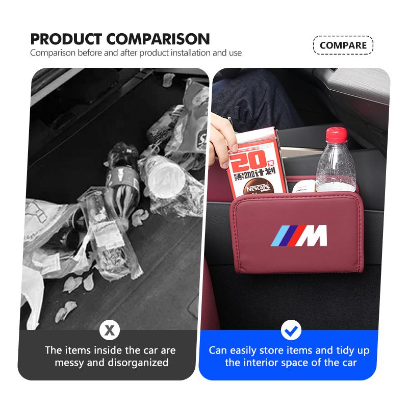 Car Seat Storage Box Phone Pocket Hanging Organizer Auto Accessories For BMW G30 G20 M3 M5 E91 E92 E93 E36 E70 X3 X4 X5 X1 E39