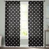 Polka Dot Black And White Simple Sheer Curtains For Living Room Bedroom Kitchen Tulle Drapes For Windows Voile Yarn Curtains