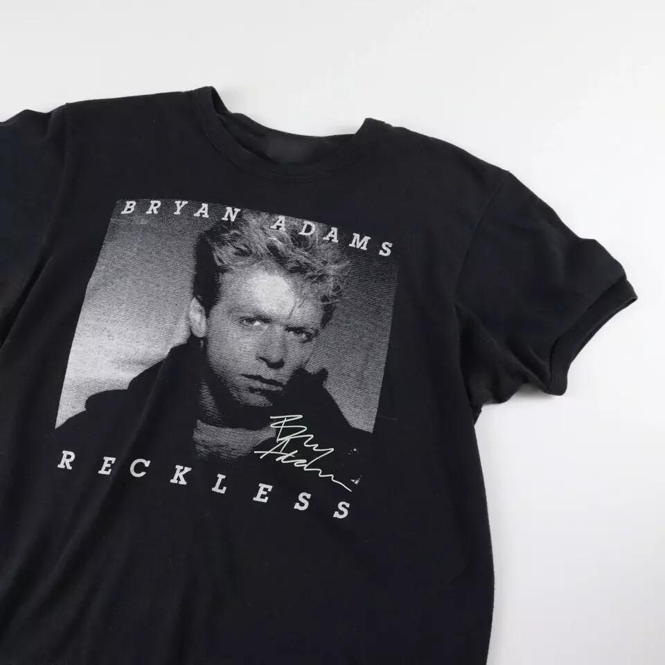 Винтажная черная футболка из плотного хлопка Bryan Adams, все размеры, унисекс, BL1096 M