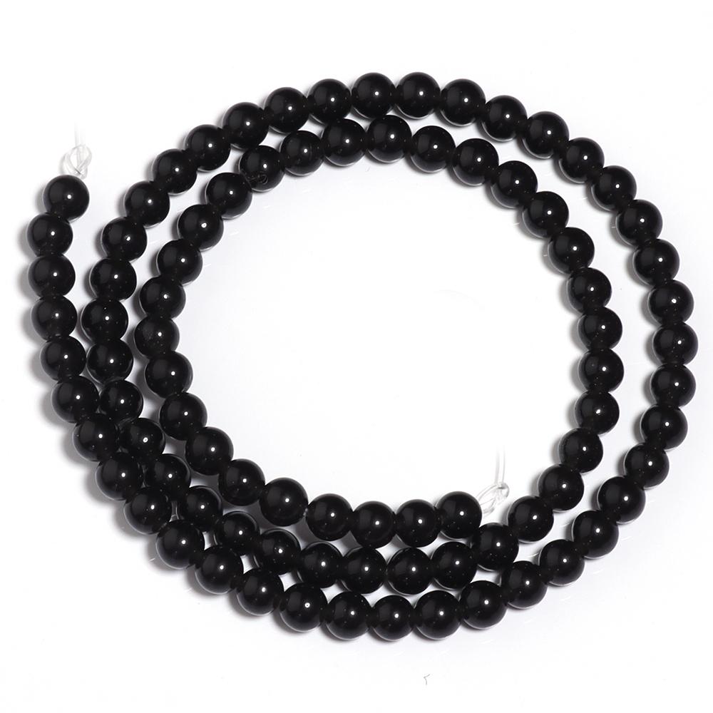 

4/6/8/10mm Natural Obsidian Stone Beads Round Loose Spacer Beads For Jewelry Making DIY Crafts Bracelets Necklace Accessories
