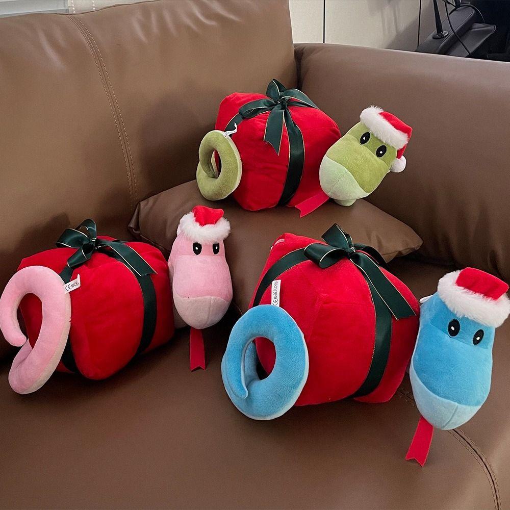 Fluffy Simulation Python Boa Plush Doll Simulation Snake Plush Toy Christmas Snake Doll  Home Decor