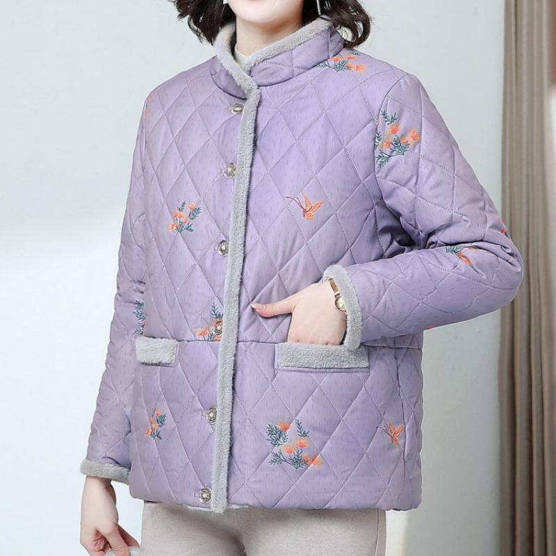 

Среднее материнское зимнее пальто бархатное хлопковое короткое однолетнее 0 среднее и пожилое хлопковое модное маленькое хлопковое пальто 5XL