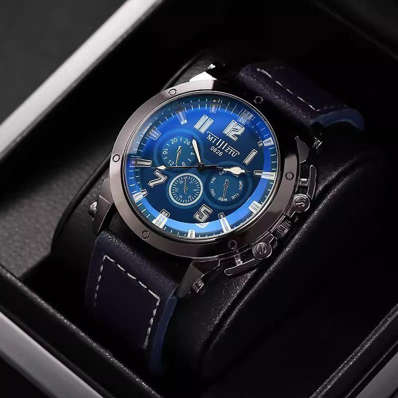 New Hong Kong Style Teen Premium Sense Black Technology Premium Sense Watch Large Dial Student Watch Men's ins Style