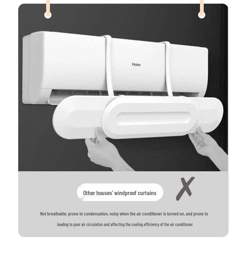 Duvara Monte Bebek Güvenli Klima Kalkanı: Tül Perde ile Doğrudan Darbeleri ve Tozu Önler