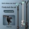 Universal Quick-Release Aluminum Fishing Rod Holder and Antenna Mount