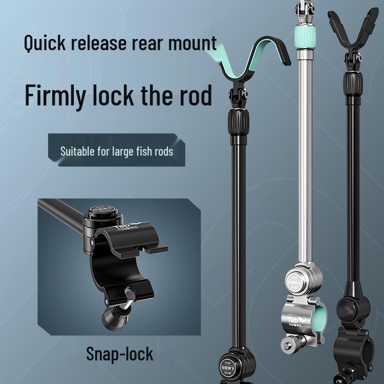 Universal Quick-Release Aluminum Fishing Rod Holder and Antenna Mount
