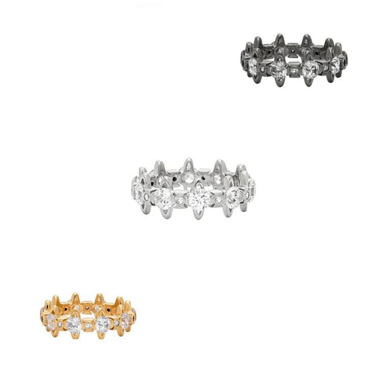 Gemstone Ring Saturn  Elegant Design Openended Fashion" Womens