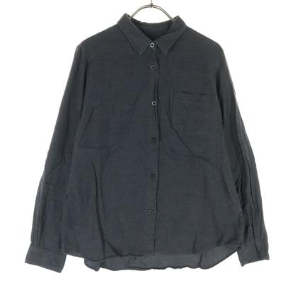 SUNSPEL Made In Japan Long Sleeve Cotton Shirt 2 Gray Women Used