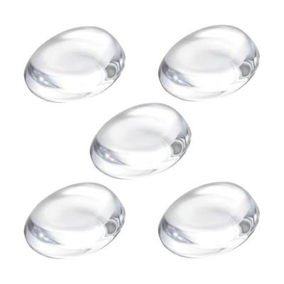 ADERIA Tebineri Chopstick Rests, Set of 5, Made In Japan, Clear Glass, Stylish, Simple, Commercial Use, Modern, Transparent, Plain, for Guests,