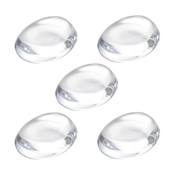ADERIA Tebineri Chopstick Rests, Set of 5, Made in Japan, Clear Glass, Stylish, Simple, Commercial Use, Modern, Transparent, Plain, for Guests,