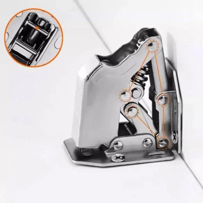 Tool Without Rapid Assembly Ball Bearing Fasteners Smooth Soft Close Screw Fix Cabinet Fastener Set for Closet Wardrobe