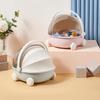 Cute Baby Cradle Shape Doll Baby Bed Lidded Dust-proof Dolls Accessories Storage Container Multifunctional for Labubu